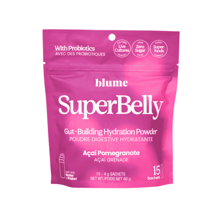 Blume Zero Sugar Hydration Powder SuperBelly Acai Pomegranate, 15 Pack