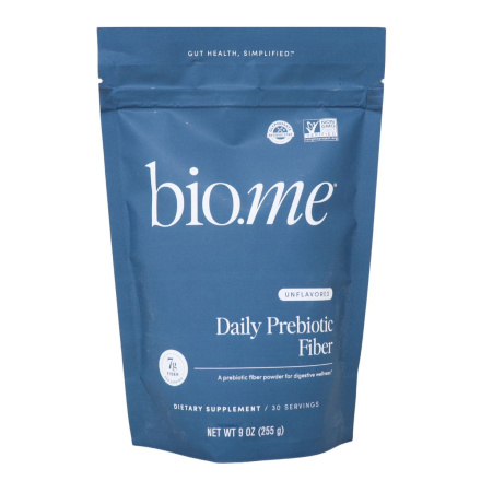 Bio.me Daily Prebiotic Fiber Powder Unflavoured, 255 g Front