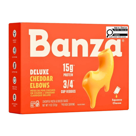 Front of Banza Mac And Cheese Chickpea Pasta Protein Mac And Cheese Gluten-Free Mac And Cheese