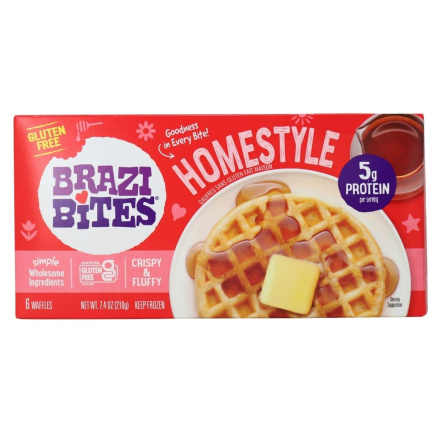 Brazi Bites Gluten-Free Waffles Homestyle Canada Front