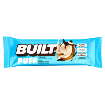 Built Bar Puffs Protein Bar Coconut Front