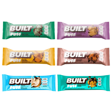 Built Bar Puffs Protein Bar Variety Pack Front