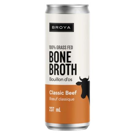 Front of Broya Bone Broth Grass-Fed Beef Bone Broth - Organic Bone Broth Canada - Broya Broth - Grass Fed Bone Broth