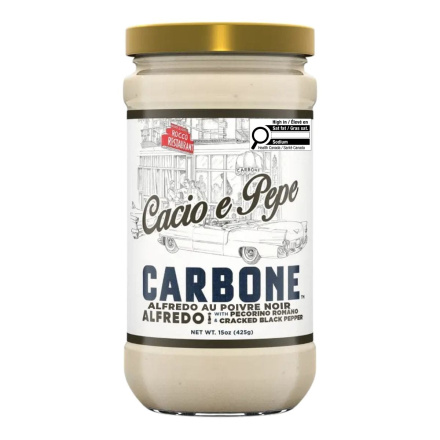 Carbone Alfredo Sauce Cacio E Pepe, 425 g Front