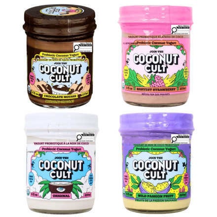 Coconut Cult Probiotic Coconut Yogurt Variety 4-Pack Front