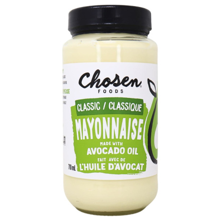 Front of Chosen Foods Classic 100% Avocado Oil Mayonnaise - Avocado Mayonnaise - Keto Mayonnaise - Paleo Mayonnaise