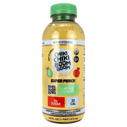 Front of Chiki Chiki Boom Boom Antioxidant Alkaline Water Apple Pear