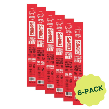 Chomps Grass-Fed Beef Stick Original Canada Pack