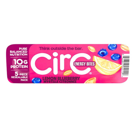 Front of CirC Protein Date Bites Lemon Blueberry - Date Energy Bites - Protein Date Bites - Lemon Blueberry Date Energy Balls