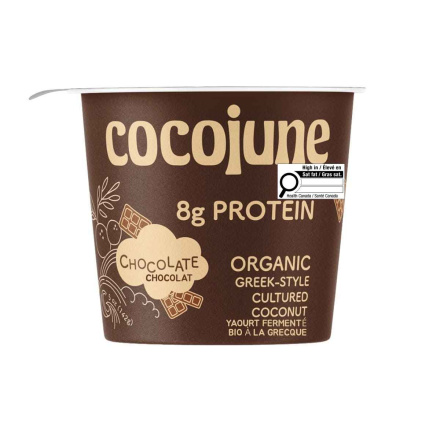 Cocojune High-Protein Greek-Style Cultured Coconut Yogurt Chocolate Front
