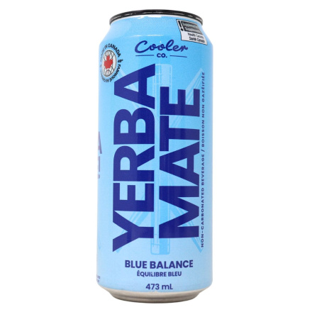 Cooler Co. Yerba Mate Blue Balance Front of can