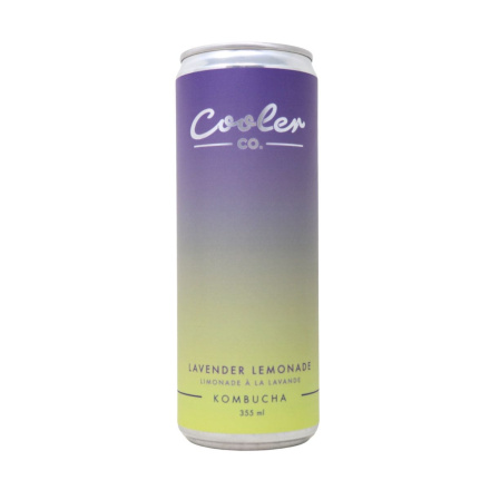 Cooler Co. Kombucha Lavender Lemonade Front of can