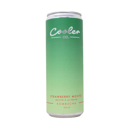 Cooler Co. Kombucha Strawberry Mojito Front of can
