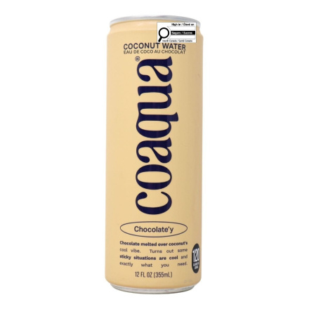 CoAqua Coconut Water Chocolate’y Front