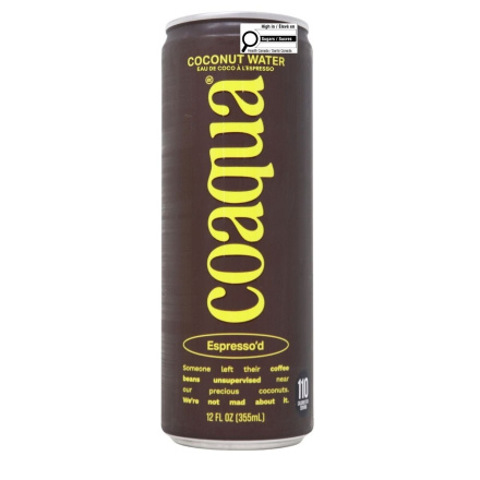 CoAqua Coconut Water Espresso’d Front