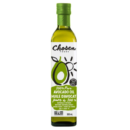 Front of Chosen Foods Avocado Oil, 500ml