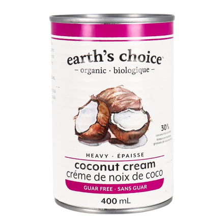 Front of Earth’s Choice Organic Coconut Cream Heavy, 400mL