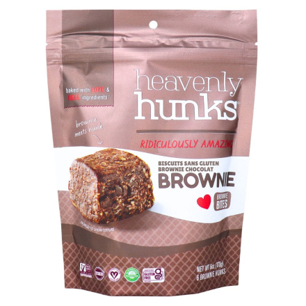 Heavenly Hunks Gluten-Free Bites Brownie Canada Front