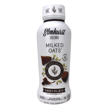 Front of Elmhurst Milked Oats Chocolate