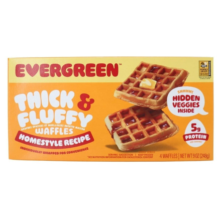 Evergreen Thick & Fluffy Waffles Homestyle Recipe Canada Front