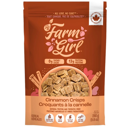 Farm Girl Sugar-Free Cereal Cinnamon Crisps front