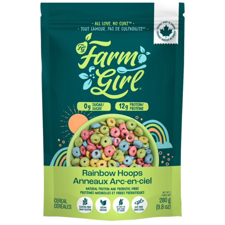 Farm Girl Sugar-Free Cereal Rainbow Hoops front