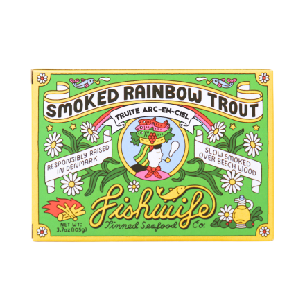 Fishwife Tinned Fish Smoked Rainbow Trout Canada Front