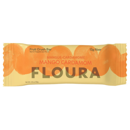 Floura Prebiotic Fiber Bar Mango Cardamom front