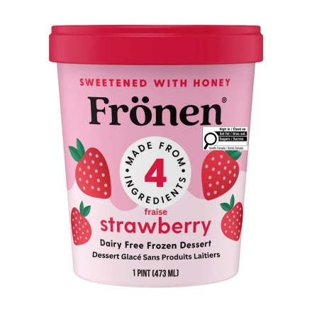 Frönen Dairy-Free Ice Cream Strawberry, 473mL