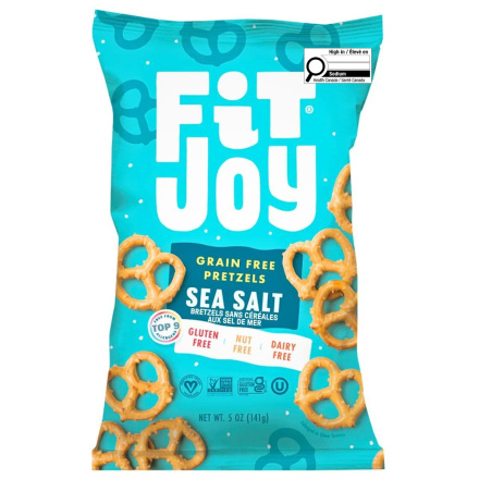 Front of Fit Joy Grain-Free Pretzel Twists with Sea Salt