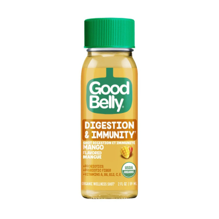 Good Belly Organic Digestion & Immunity Wellness Shot Mango Front