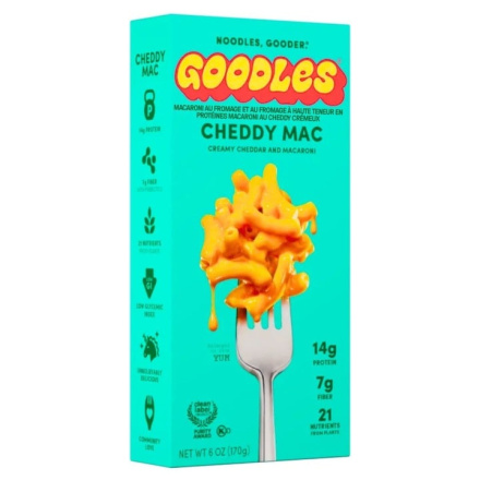 Goodles Protein Mac And Cheese Creamy Cheddy Mac (4 pack), front