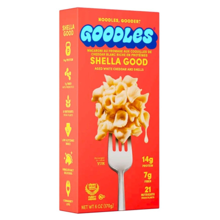 Goodles Protein Mac And Cheese White Cheddar Shella Good (4 Pack), front