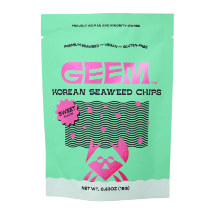 Geem Korean Seaweed Snack Chip Sweet front