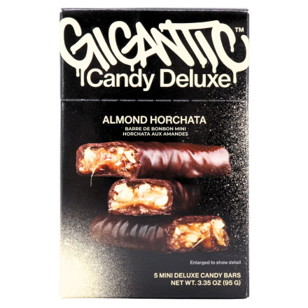 Gigantic Candy Deluxe Mini Chocolate Bars Almond Horchata Front
