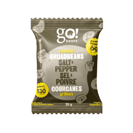 Go! Beanz High Protein Roasted Broadbeans Snack Salt & Pepper, 28g
