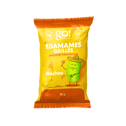 Go! Beanz High Protein Roasted Edamame Beans Snack Nachos, 26g