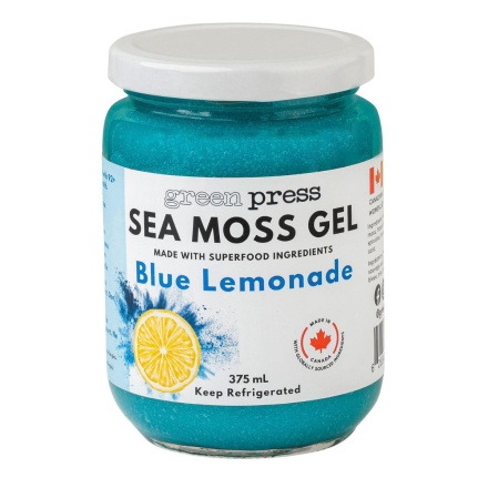Green Press Sea Moss Gel Blue Lemonade Front