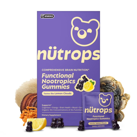 Grüns Nütrops Functional Nootropics Gummies for Adults Lemon Cloud Canada Front