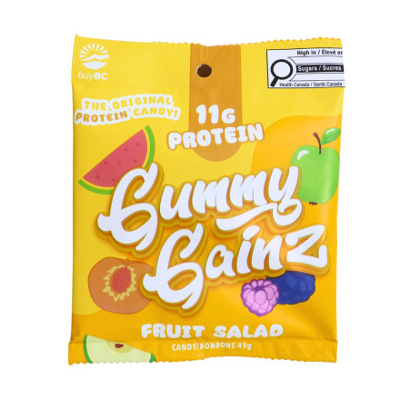 Gummy Gainz Protein Gummy Candy Fruit Salad Front