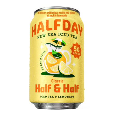 Front of Halfday Tea - Prebiotic Iced Tea- Prebiotic Drink - Arnold Palmer Half And Half - Half And Half Iced Tea Lemonade