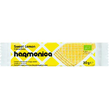 Harmonica Organic Einkorn Crispy Wafer Sweet Lemon, 30g