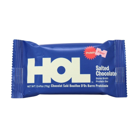 HOL Health Club Bone Broth Protein Bar Salted Chocolate Front