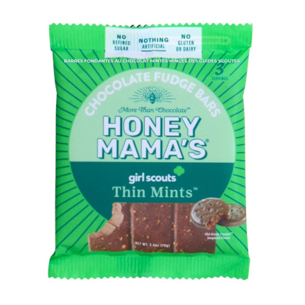 Honey Mama’s Gluten-Free Cocoa Truffle Bars Girl Scouts Thin Mints Canada Front