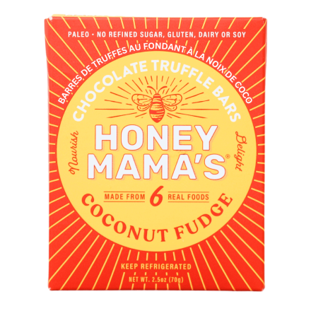 Honey Mama’s Gluten-Free Chocolate Truffle Bars Coconut Fudge, 70g