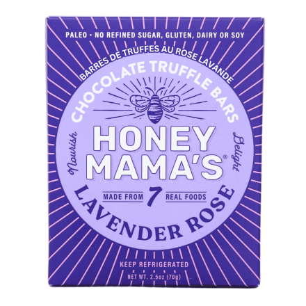 Honey Mama’s Gluten-Free Chocolate Truffle Bars Lavender Rose, 70g