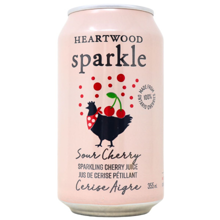 Front of Heartwood Sparkle Sparkling Fruit Juice Sour Cherry - Sparkling Fruit Drink - Sparkling Cherry Juice - Sour Cherry Juice Sleep