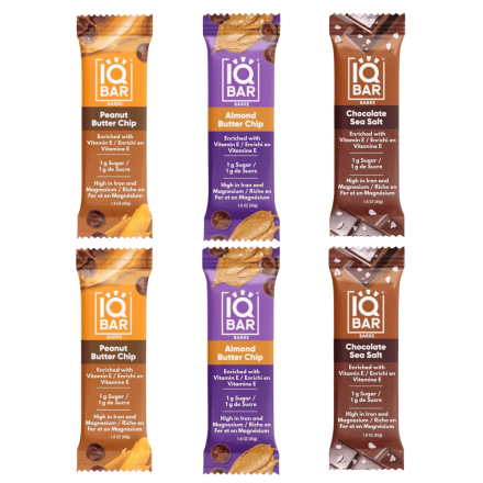 IQ Bar Variety Pack 6-Pack Front