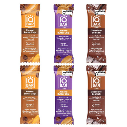 IQ Bar Variety Pack 6-Pack Front