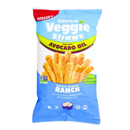 Jackson’s Super Veggie Straws With Avocado Oil Ranch Canada Front